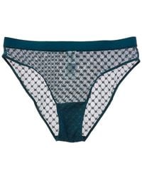 Wolford - Sheer Logo Brief - Lyst