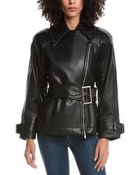 Toccin - Brando Belted Biker Jacket - Lyst