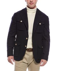 Brunello Cucinelli - Wool, Cashmere, & Silk-blend Blazer - Lyst