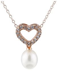 Splendid - Rose Gold Vermeil 7-7.5mm Freshwater Pearl Necklace - Lyst