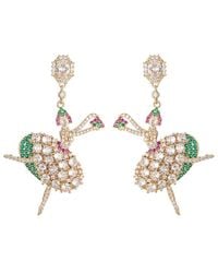 Eye Candy LA - The Luxe Collection Cz Ballerina Statement Earrings - Lyst
