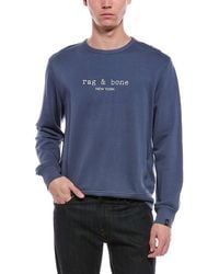 Rag & Bone - Massey Terry Crewneck Sweatshirt - Lyst