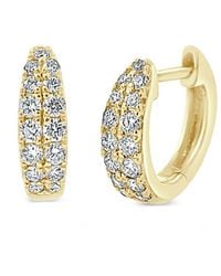 Sabrina Designs - 14k 0.44 Ct. Tw. Double Row Huggie Earrings - Lyst