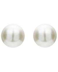 Genevive Jewelry - Silver 5mm Freshwater Pearl Earrings - Lyst