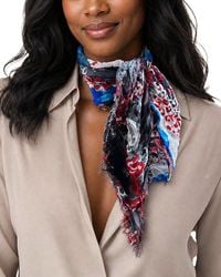 Blue Pacific - Leopard Rose Neckerchief - Lyst