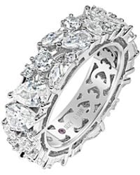 Suzy Levian - Silver Cz Ring - Lyst