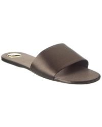 Saint Laurent - Carlyle Satin Sandal - Lyst