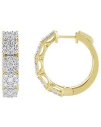 Ethos Creations - Brilliant Bloom 14K 2.00 Ct. Tw. Lab-Grown Diamond Hoop Earrings - Lyst