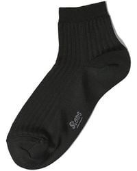 Stems - Silky Rib Set Of Two Crew Socks - Lyst