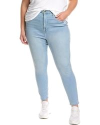 GOOD AMERICAN - Good Waist Blue Crop Jean - Lyst