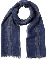 Brunello Cucinelli - Silk & Linen-Blend Scarf - Lyst