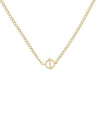 Italian Gold - 10K Circle & Bar Adjustable Choker Necklace - Lyst