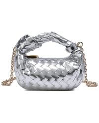 Tiffany & Fred Paris - Woven Leather Knot Handle Crossbody - Lyst