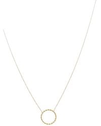 Italian Gold - 10K Twisted Circle Adjustable Necklace - Lyst