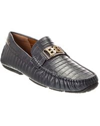 Bally - Palan Croc-Embossed Leather Loafer - Lyst