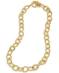 Savvy Cie - 18k Plated Chunky Necklace - Lyst