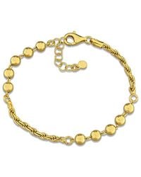 Italian Silver - Rope Chain Bracelet - Lyst