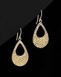 Italian Gold - 14K Cut-Out Teardrop Earrings - Lyst