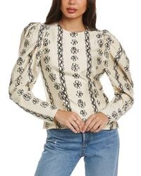 Ulla Johnson - Fil A Coupe Silk-blend Top - Lyst
