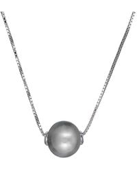 Belpearl - Silver 9-10mm Pearl Pendant Necklace - Lyst