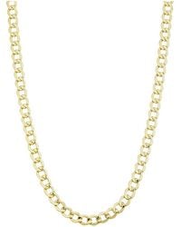 Italian Gold - 14k Miami Cuban Chain Necklace - Lyst