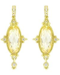 Diana M. Jewels - Fine Jewelry 18k 0.75 Ct. Tw. Diamond & Citrine Earrings - Lyst