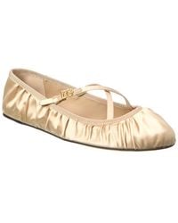 Dolce & Gabbana - Logo Satin Flat - Lyst