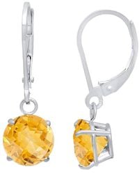 MaxColor - 10k 3.60 Ct. Tw. Citrine Dangle Earrings - Lyst