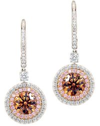 Diana M. Jewels - Fine Jewelry 18k Two-tone 4.02 Ct. Tw. Diamond Earrings - Lyst