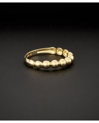 Italian Gold - 14k Bead Ring - Lyst