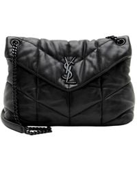 Saint Laurent - Lambskin Monogram Puffer Loulou Medium Shoulder Bag (Authentic Pre-Loved) - Lyst