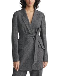 Lafayette 148 New York - Belted Longline Linen Blazer - Lyst