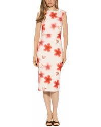 Alexia Admor - Noor Boatneck Blouson Midi Dress - Lyst