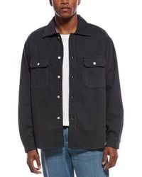 FRAME - Textured Terry Overshirt - Lyst