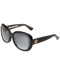 Gucci - 55mm Rectangular Sunglasses - Lyst