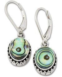 Samuel B. - Silver Abalone Beaded Earrings - Lyst