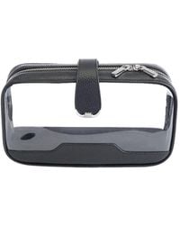 ROYCE New York - New York Leather Clear Double-Sided Leather Cosmetic Case - Lyst