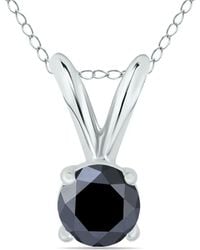 True Diamond - 14k 0.23 Ct. Tw. Diamond Solitaire Necklace - Lyst