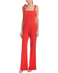 Black Halo Jumpsuit - Red