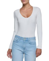 L'Agence - Cassandra Ruched Bodysuit - Lyst