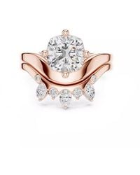Lab Grown Diamonds - 14K Rose 2.85 Ct. Tw. Lab-Grown Diamond Ring - Lyst