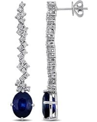 Rina Limor - 14K 6.40 Ct. Tw. Diamond & Sapphire Drop Earrings - Lyst