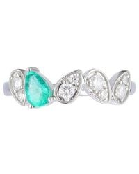 Gregg Ruth - 14K 0.61 Ct. Tw. Diamond & Emerald Ring - Lyst