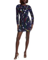 Liv Foster Kaia Beaded Mini Dress in Black | Lyst