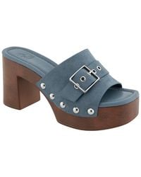 Rebecca Minkoff - Jade Wood Heel Sandal - Lyst
