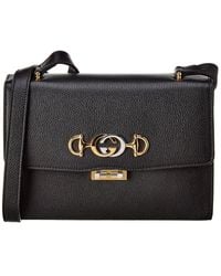 Gucci - Zumi Small Leather Shoulder Bag - Lyst