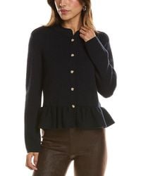 Bruno Magli - Merino Wool Peplum Sweater Jacket - Lyst
