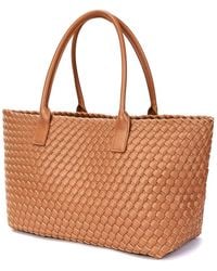 Tiffany & Fred Paris - Large Hand-Woven Leather Tote - Lyst