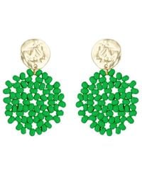 Eye Candy LA - Nicole Seed Bead Drop Earrings - Lyst