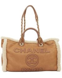 CHANEL - Leather 2024 Runway Deauville Tote (Authentic Pre-Loved) - Lyst